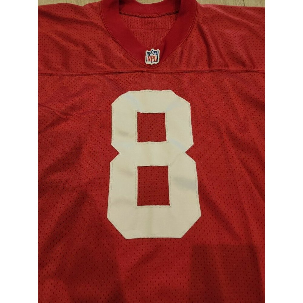 Authentic Game 1993 San Francisco 49ers Steve Young Red Jersey Old Wilson 42 - Picture 5 of 9